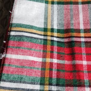 Christmas Holiday Style Plaid Table Runner 13" x 68"  Red Green White Home Decor